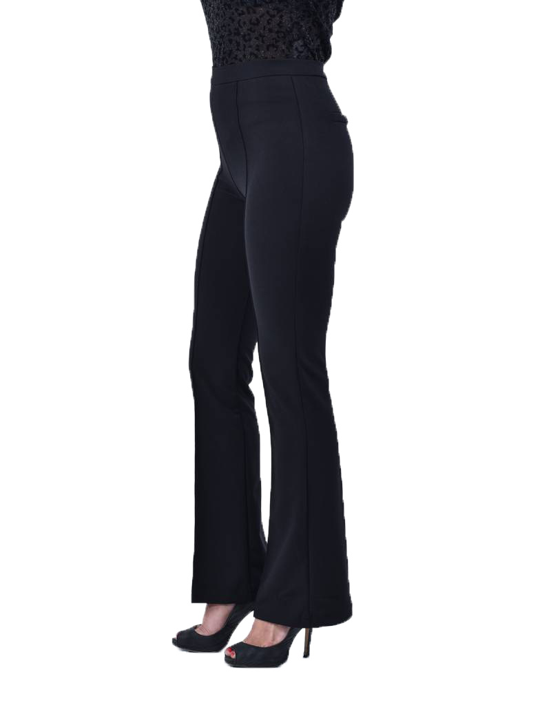 Zwarte pantalon met flared pijpen van Ivivi